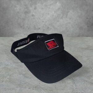 Vintage Y2K 'Hawk' skateboarding black visor hat